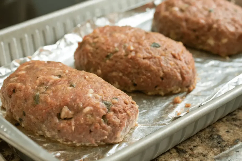 mini meatloaf recipe shaped ready to bake