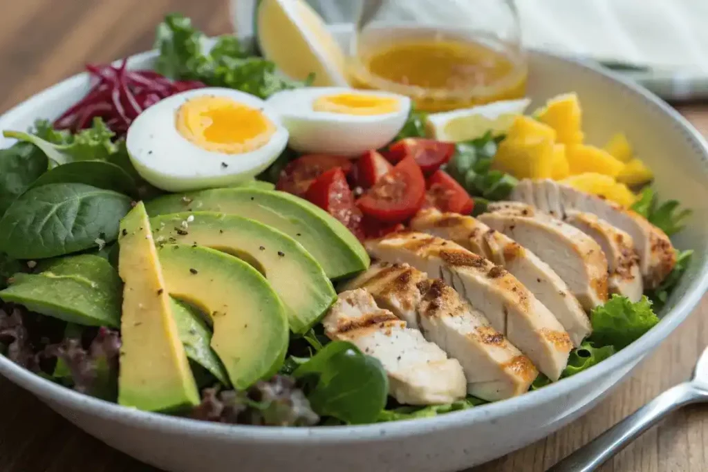 Chef Salad with Olive Oil Dressing